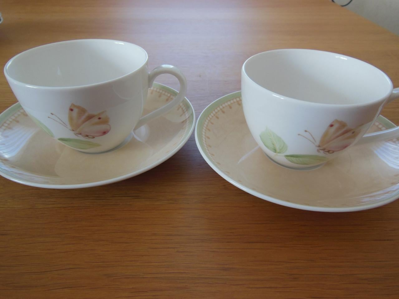 6 kopjes met schotels