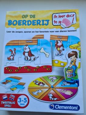 Clementoni Op de Boerderij educatieve puzzelset 3-5 jaar