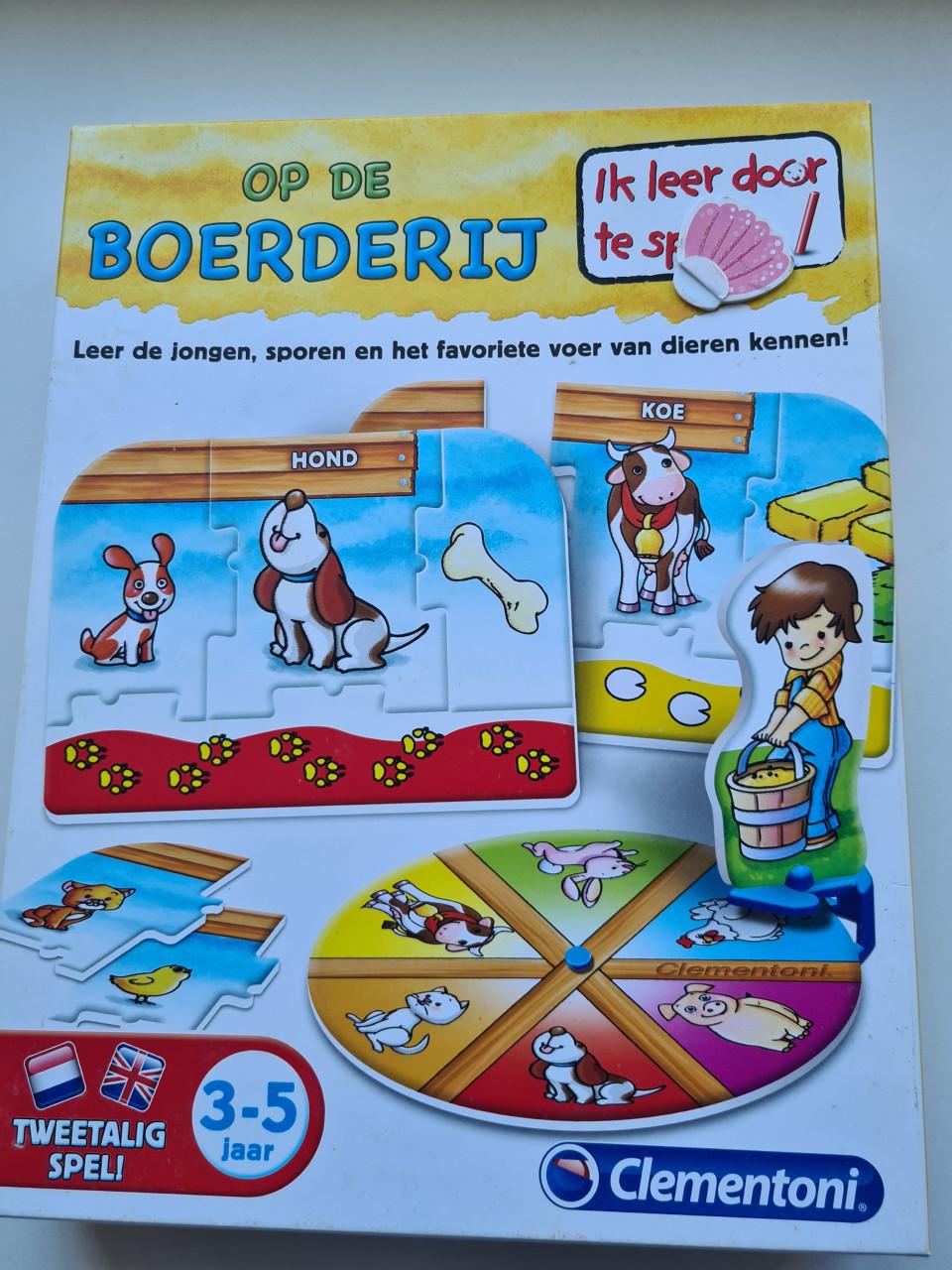 Clementoni Op de Boerderij educatieve puzzelset 3-5 jaar