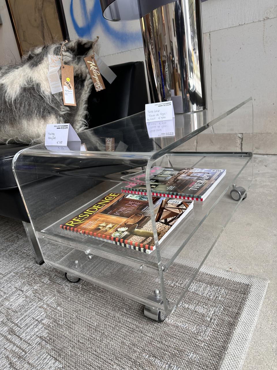 Tafel / tv meubel plexiglas