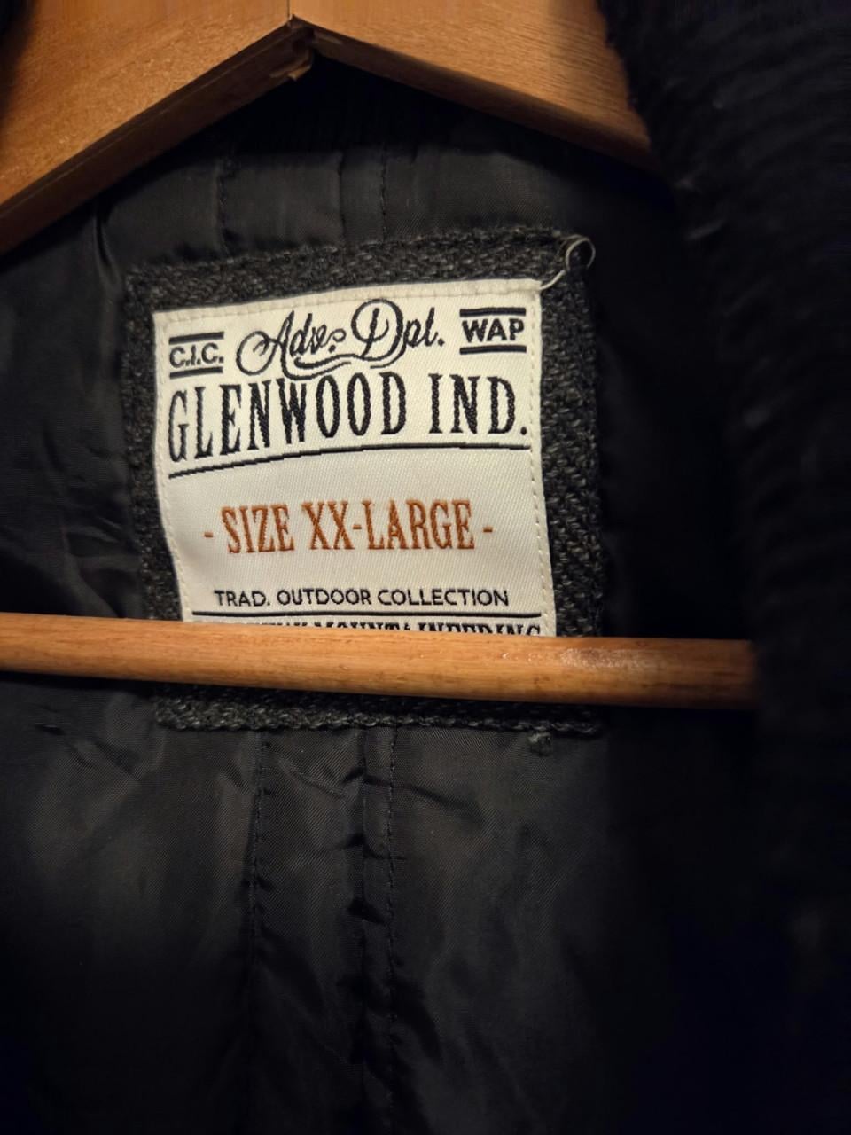 Glenwood grijze stoffen mantel jas XXL als nieuw