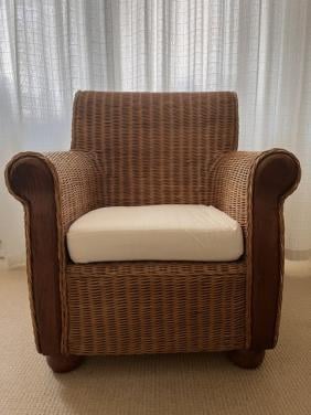Rieten / rotan fauteuil