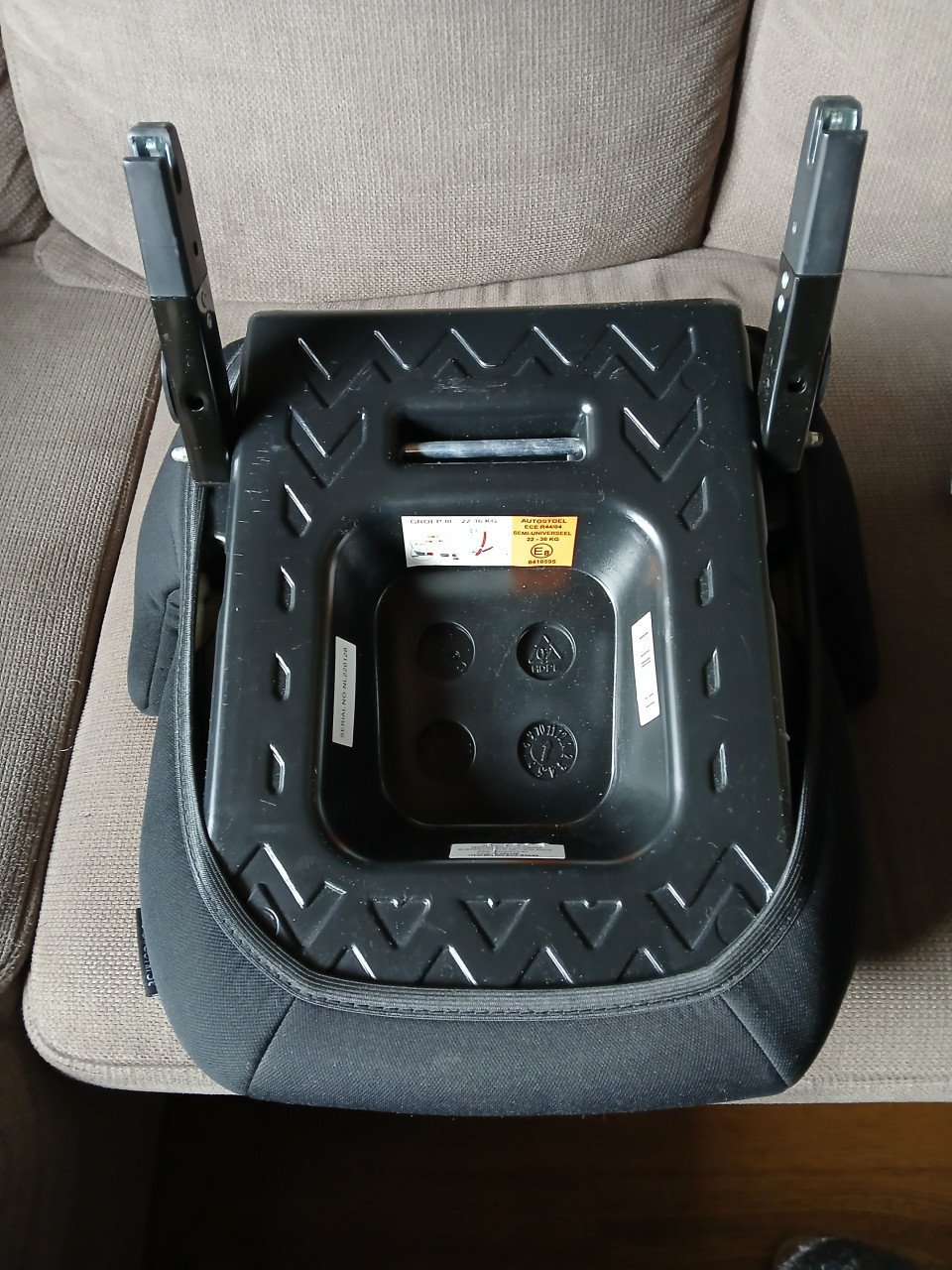 Zitverhoger voor in de auto (isofix bevestiging)