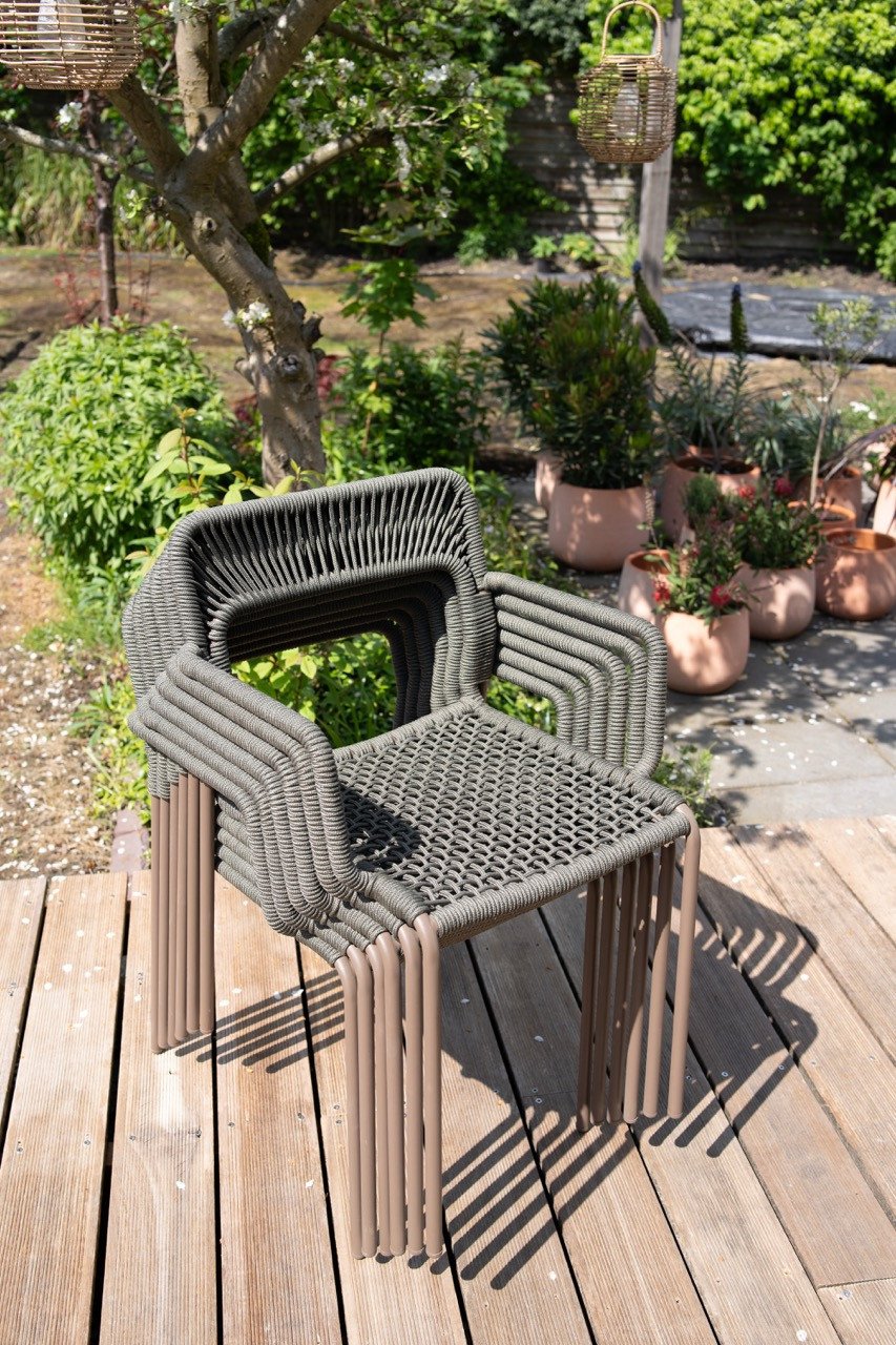 NIEUW 6x Cailin Kave Home tuinstoelen - groen