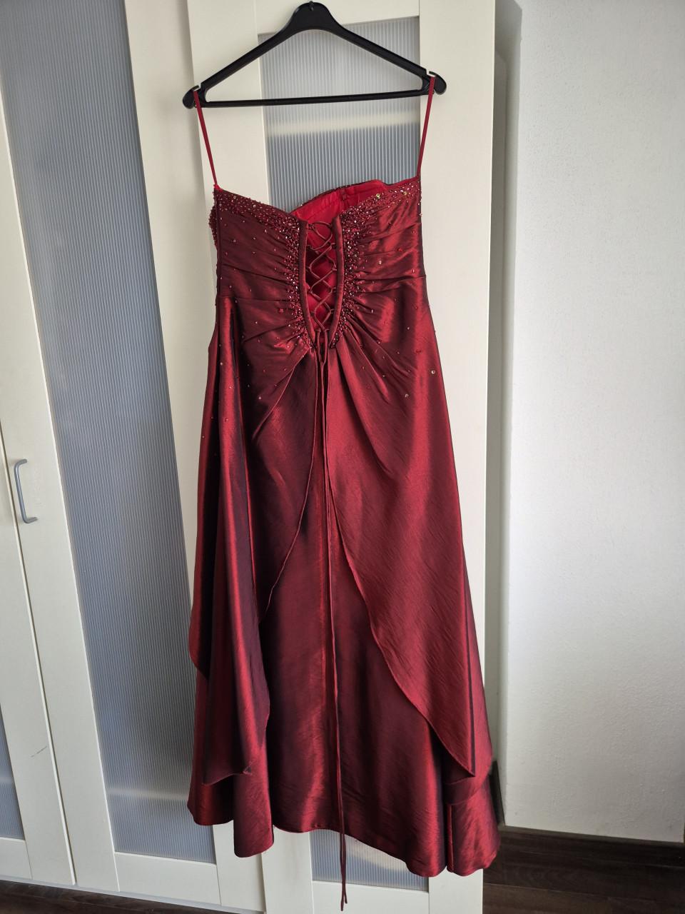 2 x Galajurk rood en blauw strapless