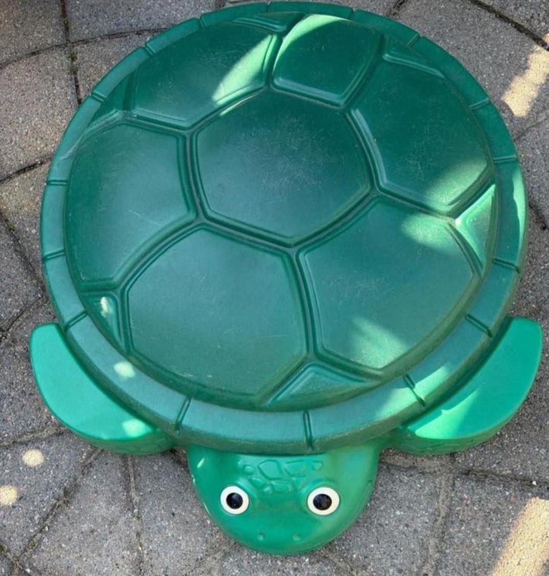 Plastic zandbak/zwembad schildpad