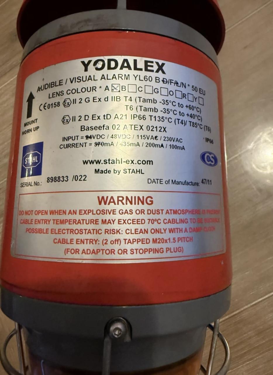 Industriële Yodalex alarm