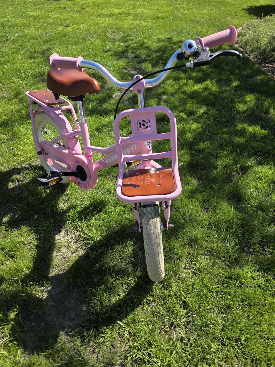 Roze kinderfiets 14 inch