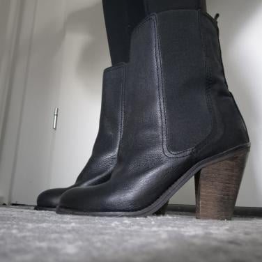 Zwarte korte cowboylaarzen maat 38