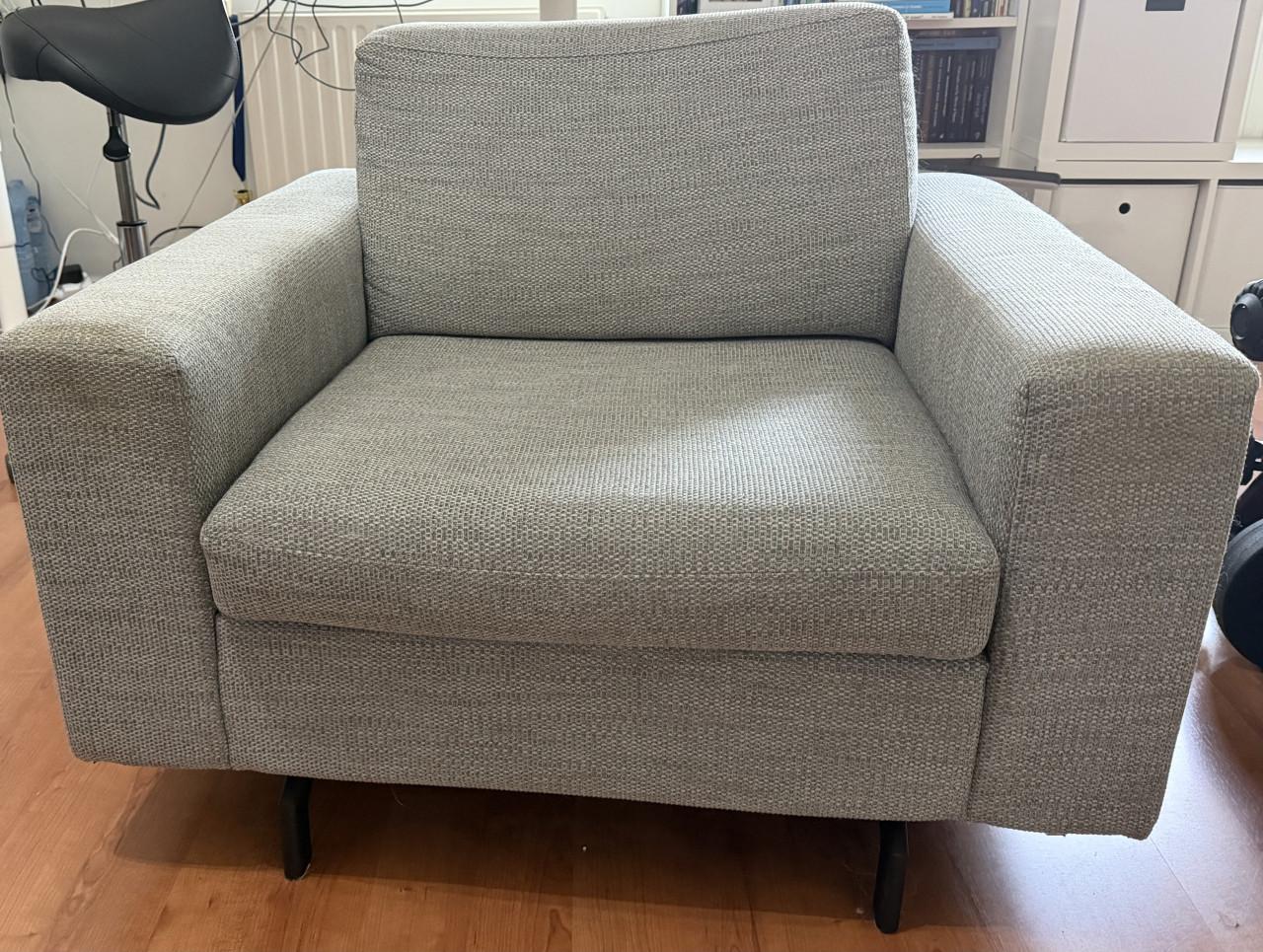 Fauteuil van Zuiver lichtgrijs