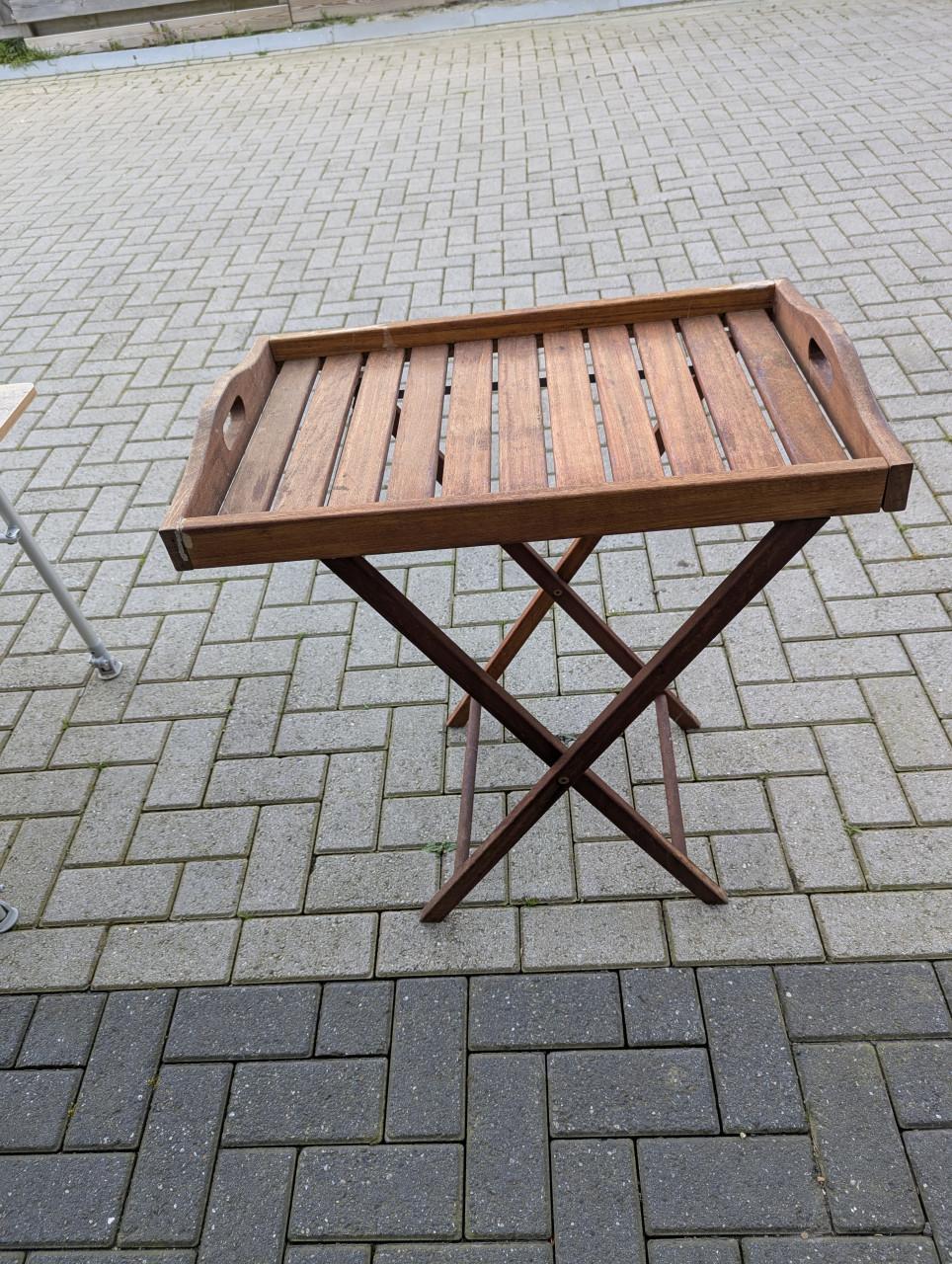 Bijzet tafel hardhout