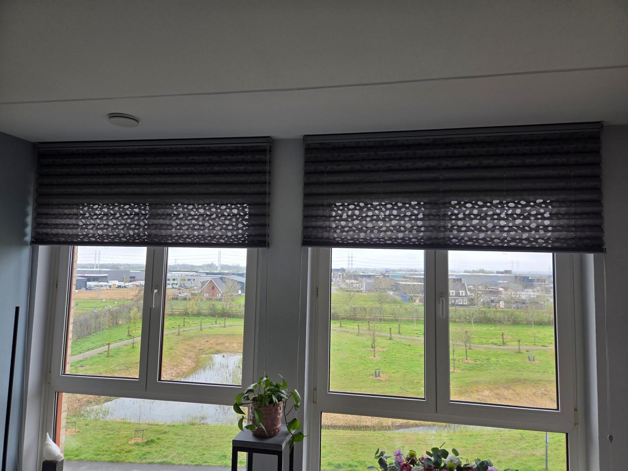 Plisségordijnen 3 stuks