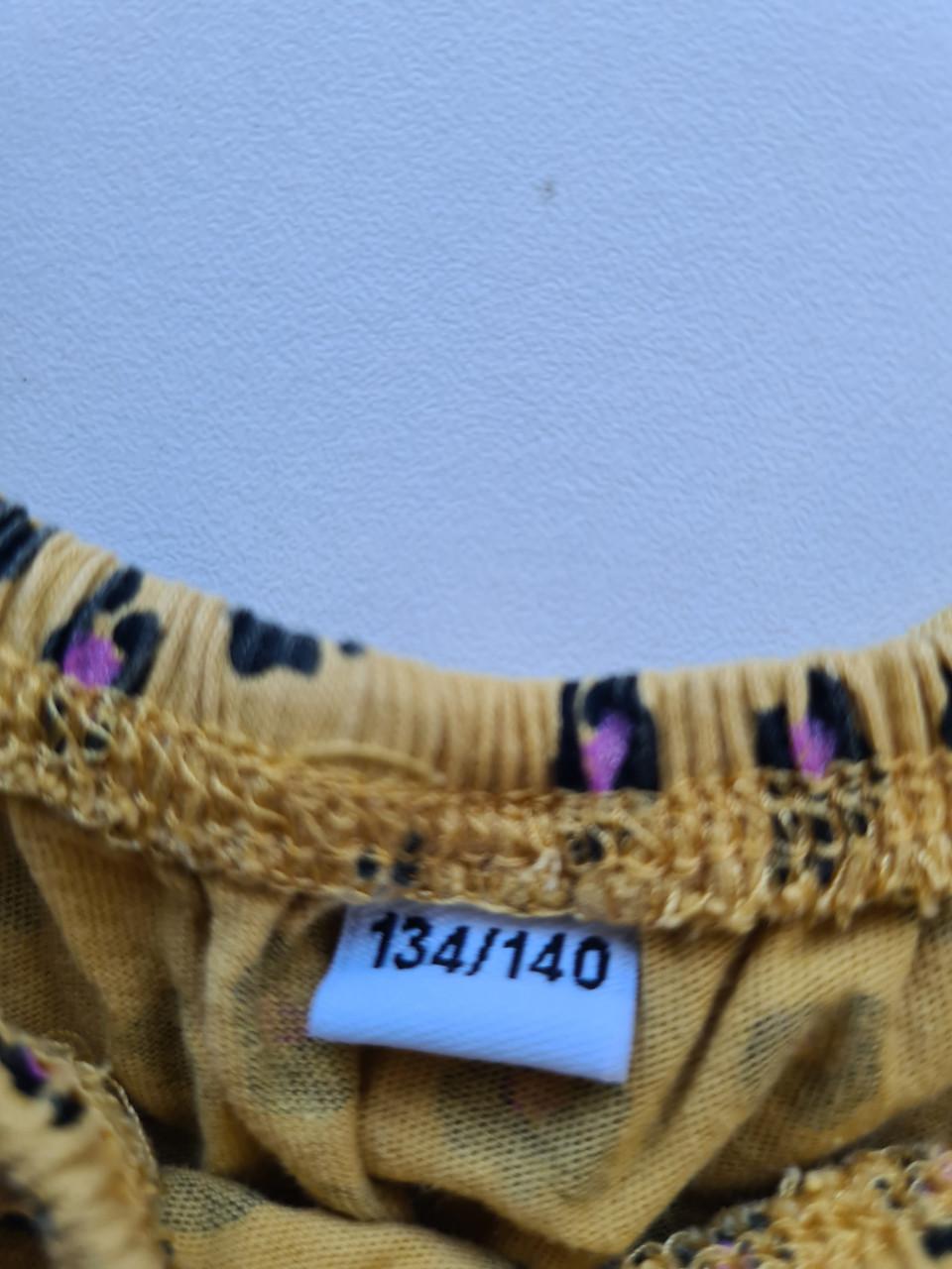 Leuk geel zomer jurkje Maat 134-140