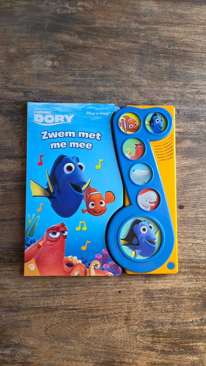 Kartonnen kinderboek met 6 geluidsknoppen die verschillende melodieën afspe