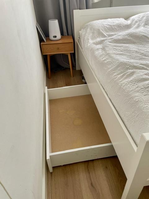 Stevige twijfelaar 140x190 cm inclusief 2 lattenbodems