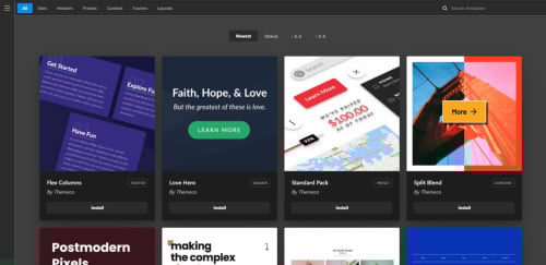 WordPress page builder / thema / pagina bouwer - website - Pro Themeco