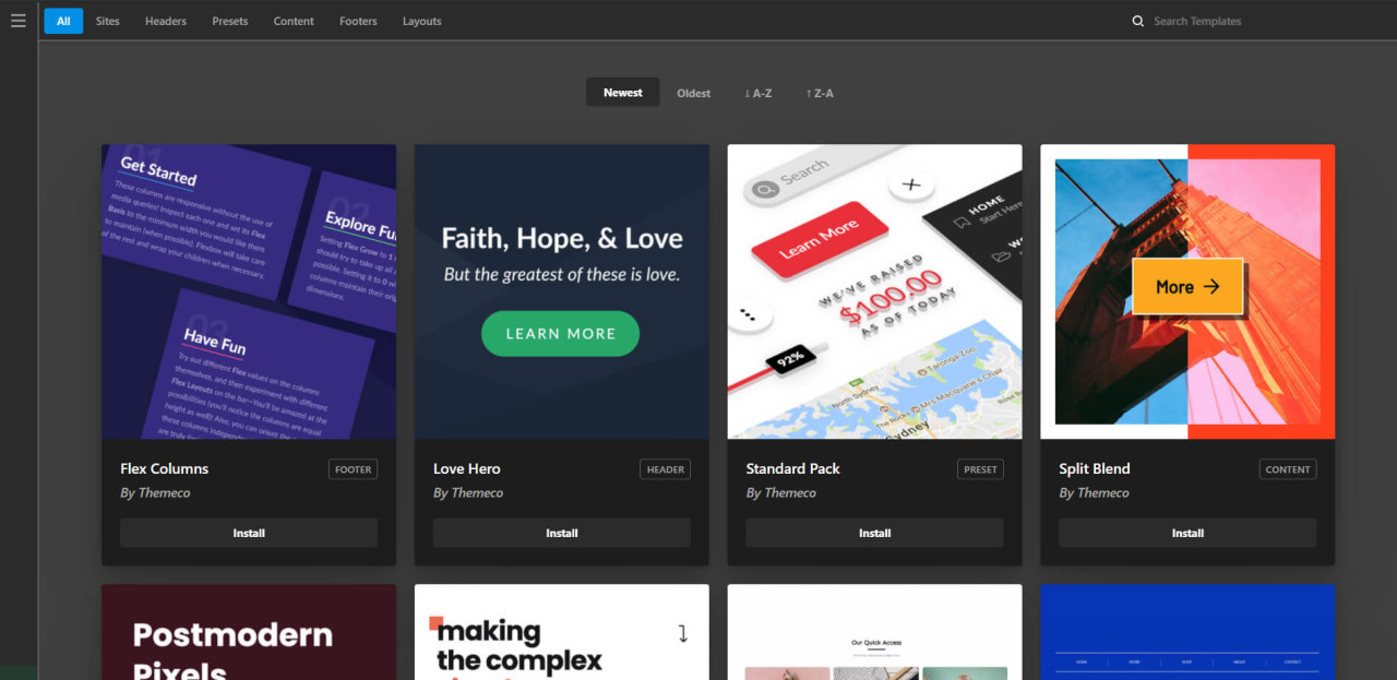 WordPress page builder / thema / pagina bouwer - website - Pro Themeco