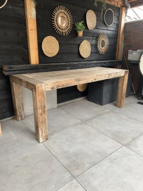 Teak houten tafel