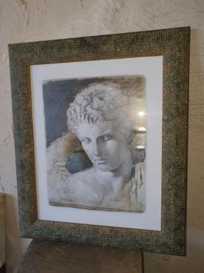 Heel mooie grote schilderij, leuke print, mooie afbeelding te koop..