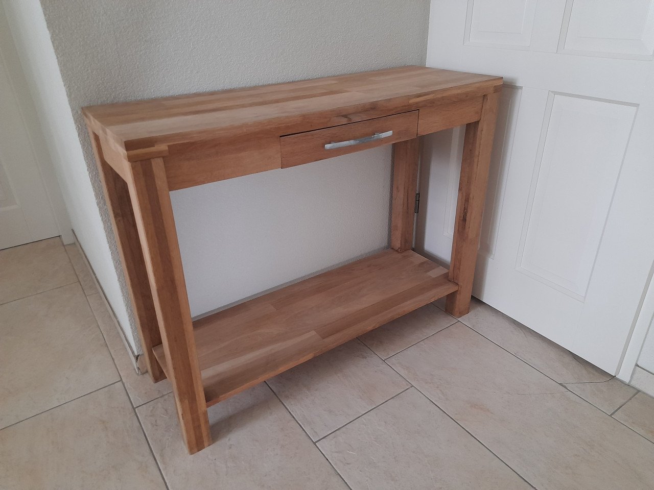 Massief houten Side table 35,5 x 100 x 78H (in goede nette staat )