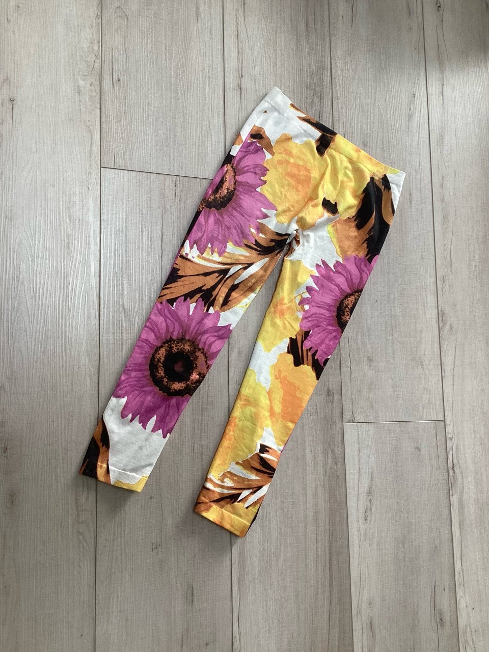 Nieuwe fleurige legging mooie kwaliteit maat L