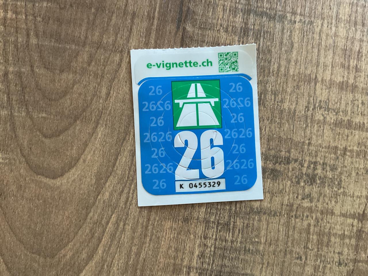 Autobaan vignet Zwitserland