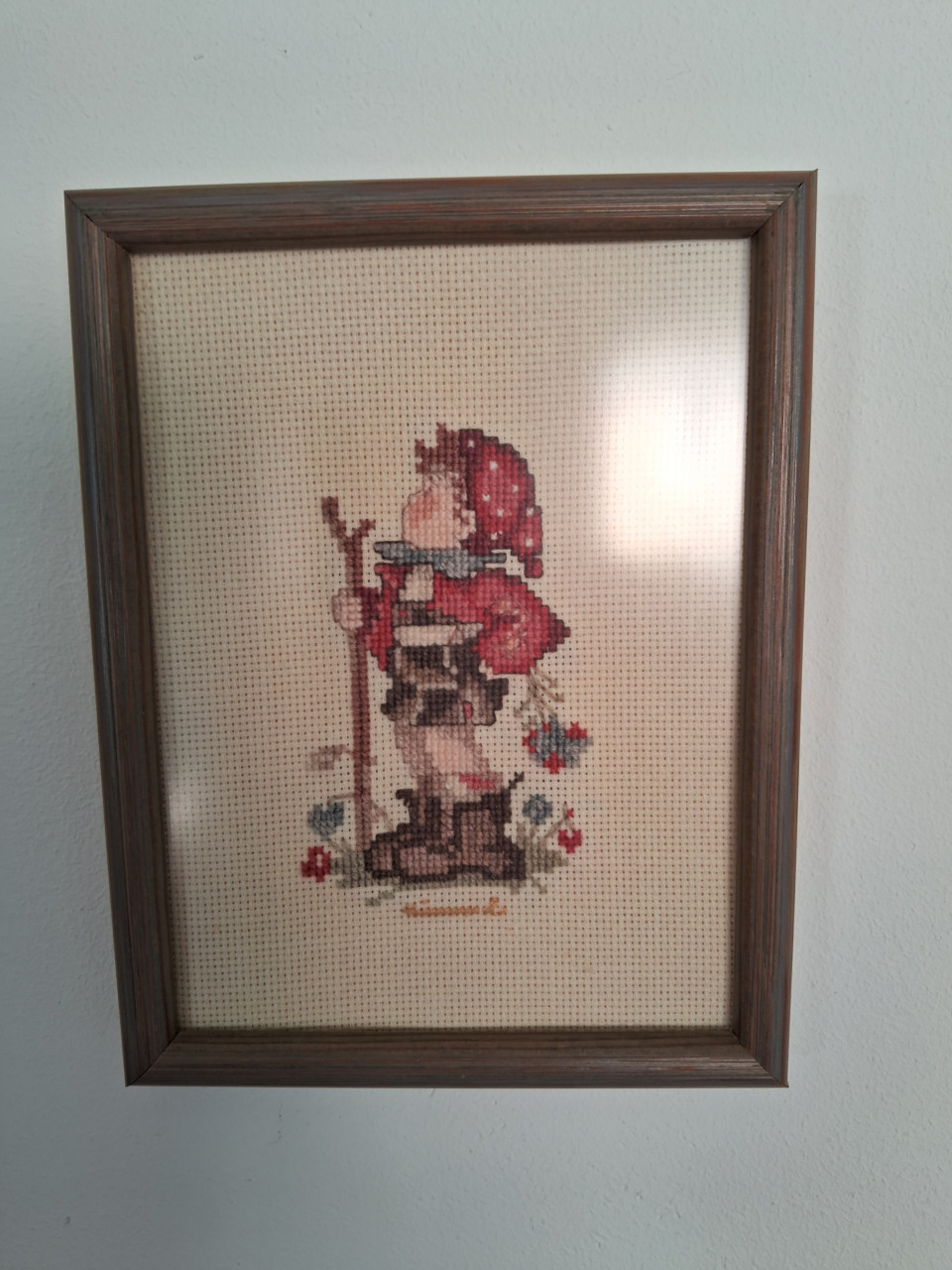 Hummel borduurwerk ingelijst