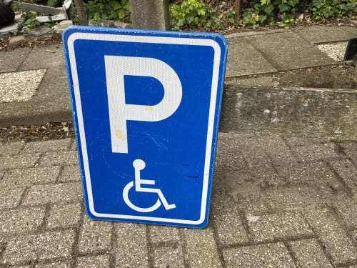 Bord Invalide paarkeerplaats