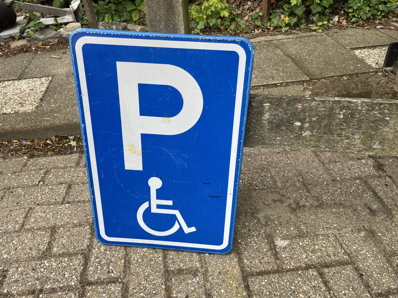 Bord Invalide paarkeerplaats