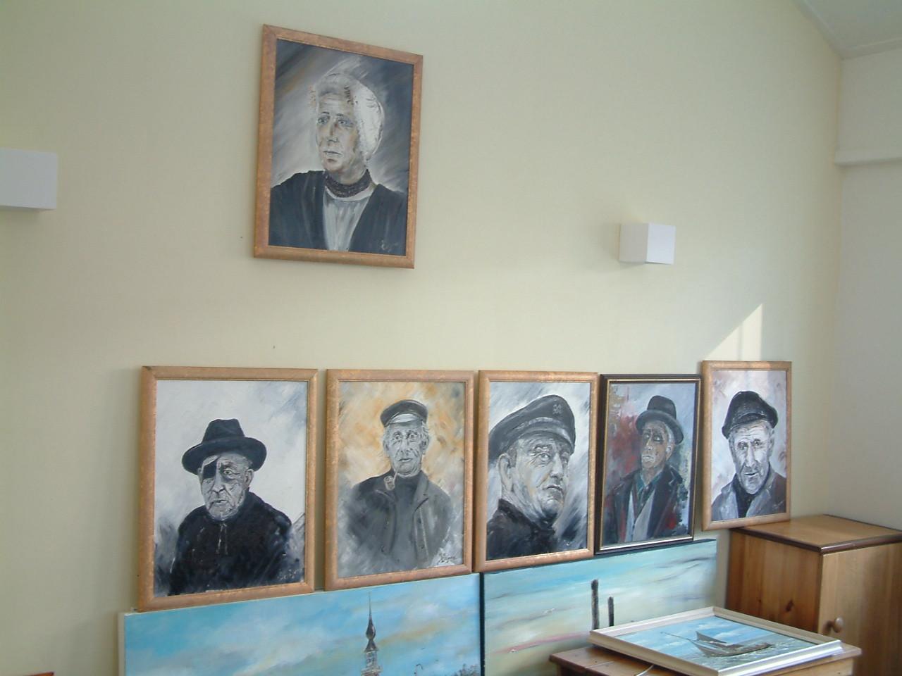 Portretten  40 x50 cm Jac Caljouw Arnemuiden schilderijen