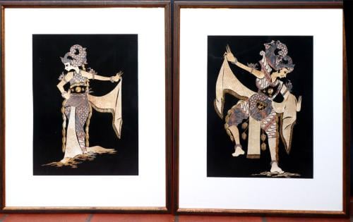 Indonesische Lontar / Pandan collagekunst