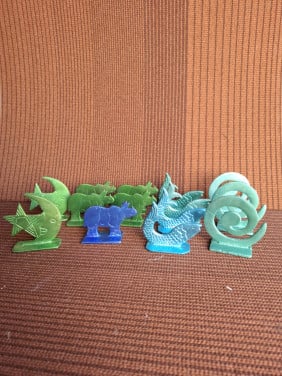 Metalen Decoraties Set