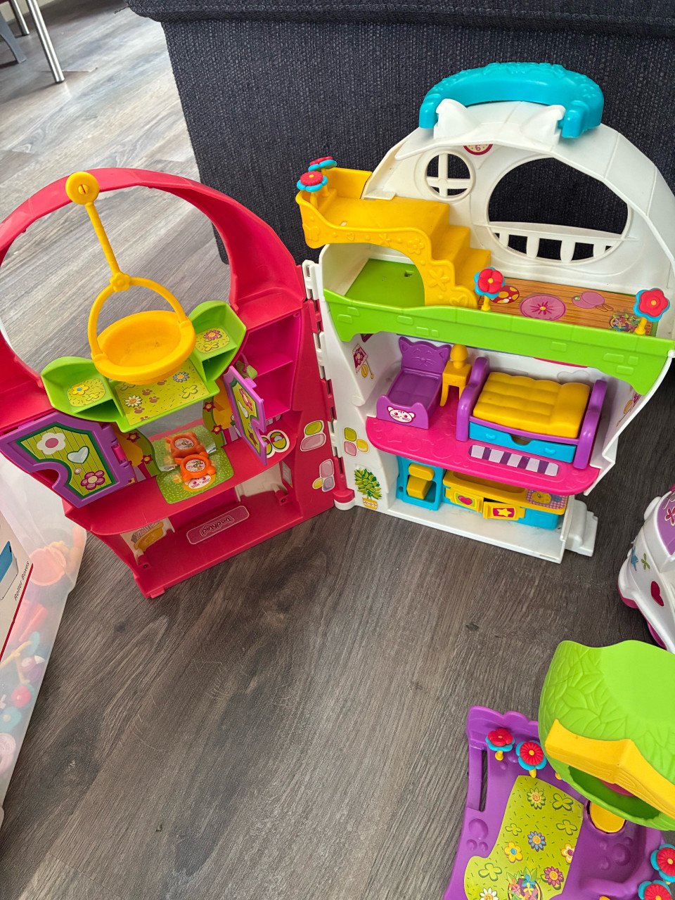 Pinypon hotel, huis, camper en poppetjes
