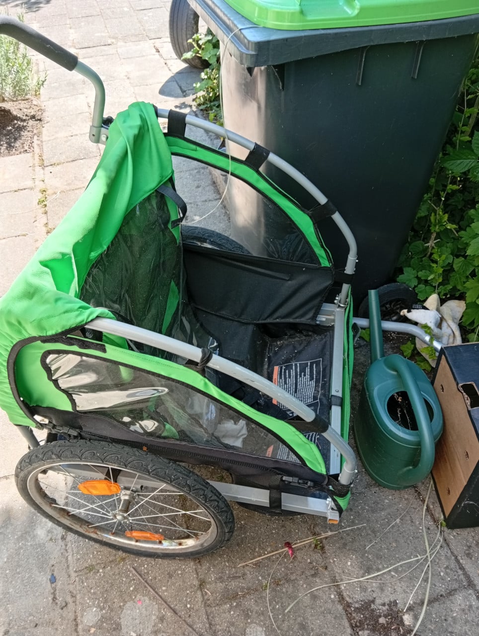 Fiets aanhanger voor twee kids