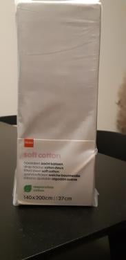 Nieuw hoeslaken zacht katoen