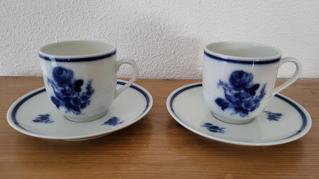 Set van 2 kop en schotels Mosa Maastricht voor Douwe Egberts