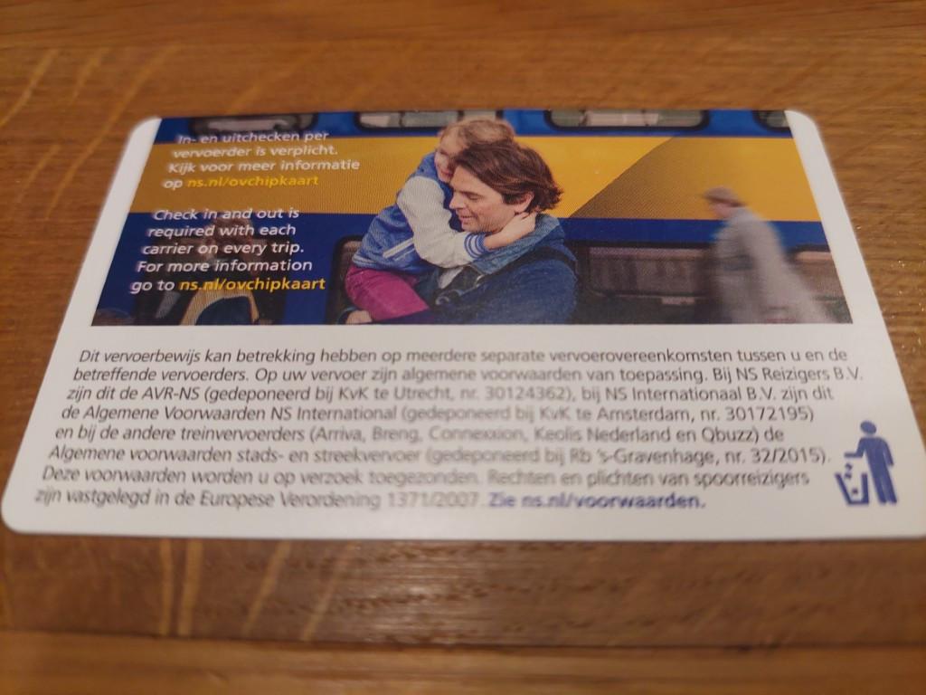 Dagkaart NS 2e klasse