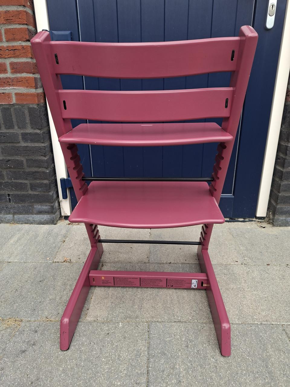 Stokke Trip Trap meegroeistoel (oud) roze