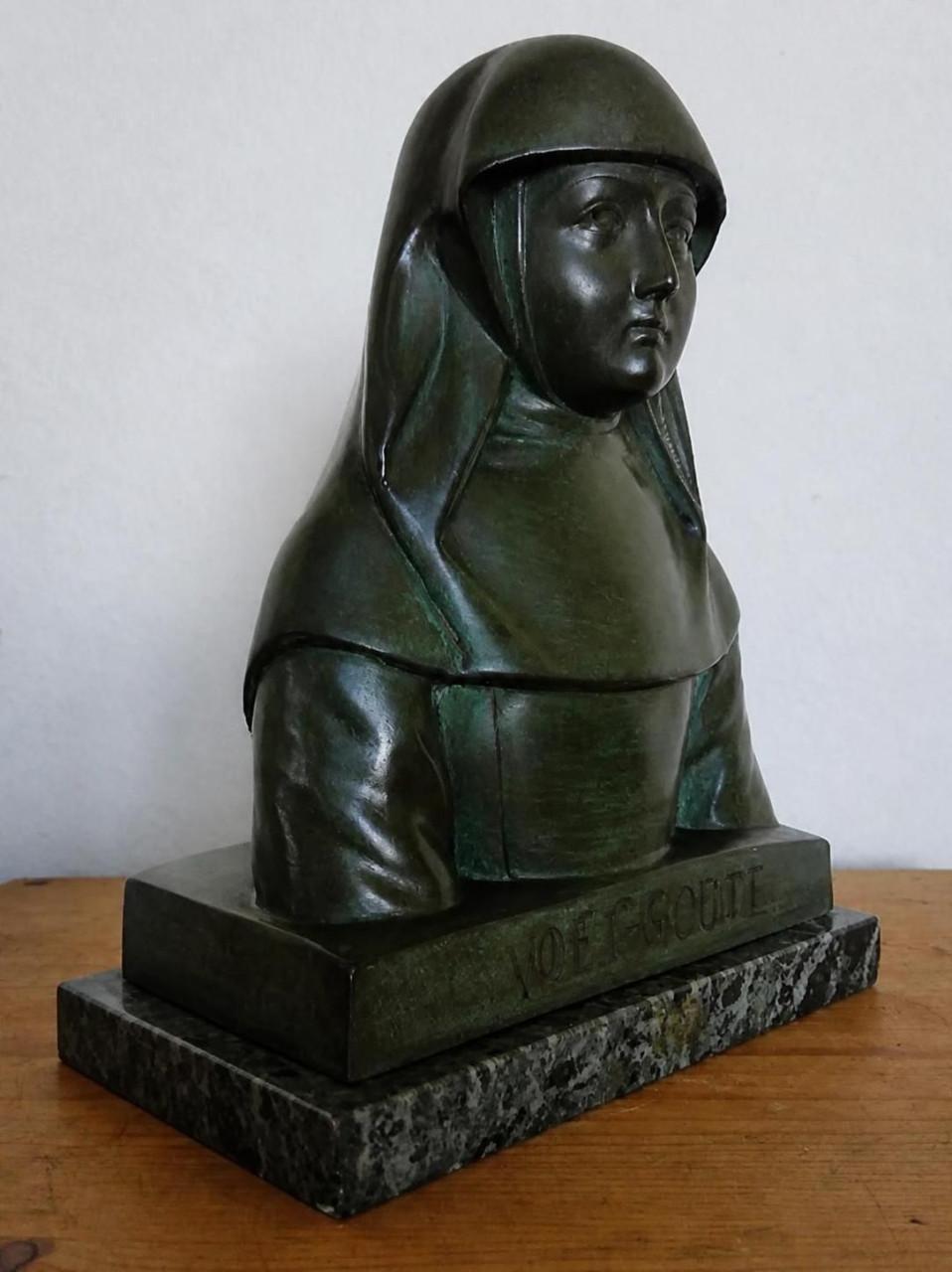 GEWELDIG MOOI GESIGNEERD BRONZEN ART DECO BEELD