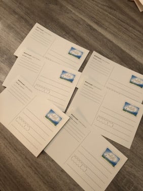6 oude (ongebruikte) briefkaarten