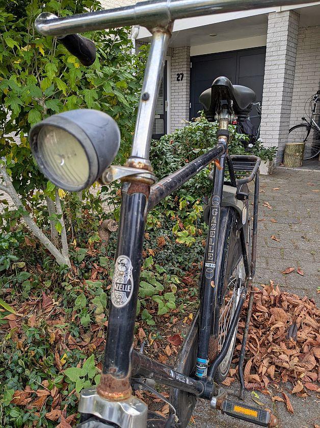 Klassieke Gazelle herenfiets, hoog frame