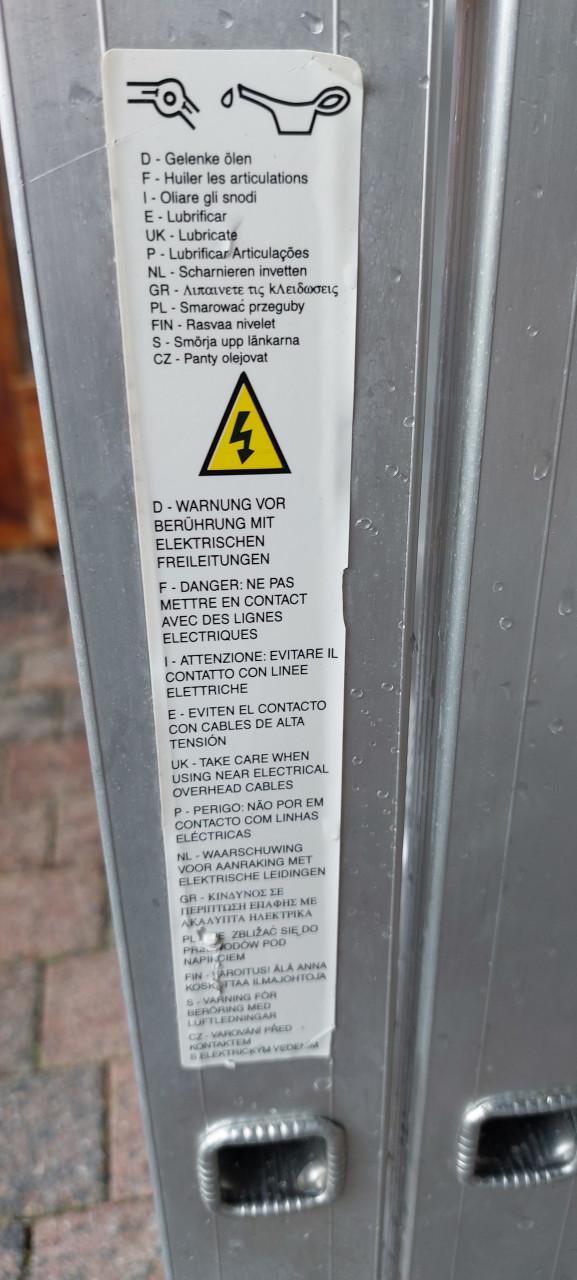 Inklapbare ladder van hoogwaardig aluminium