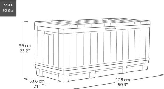 Keter tuin opbergbox , tuinkussens opbergbox