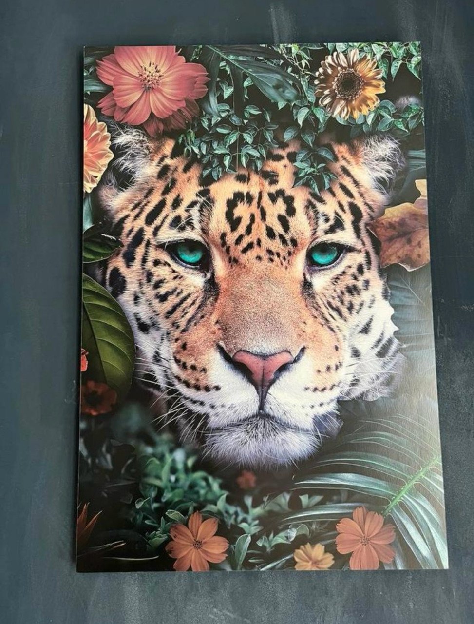 Schilderij vrouw met bloemen