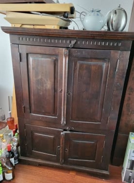 Massief teakhouten kast