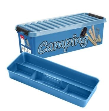 4x Sunware opberg box camping blauw