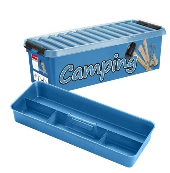 4x Sunware opberg box camping blauw