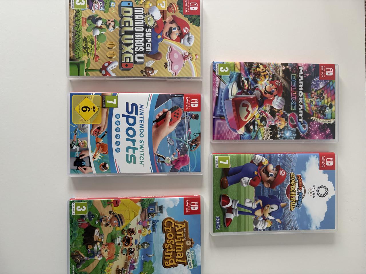 Nintendo Switch + 5 spellen
