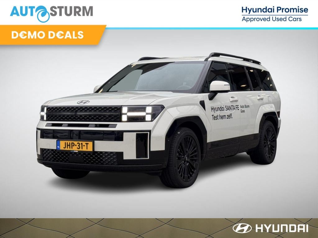 Hyundai Santa Fe 1.6 t-gdi phev black line 4wd 6p. cyber sage lakkleur