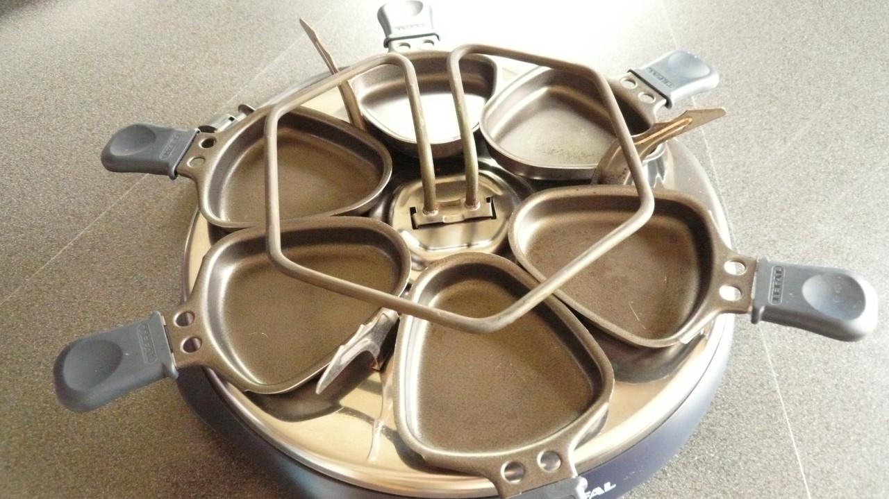 Tefal gourmet stel + grilplaat.